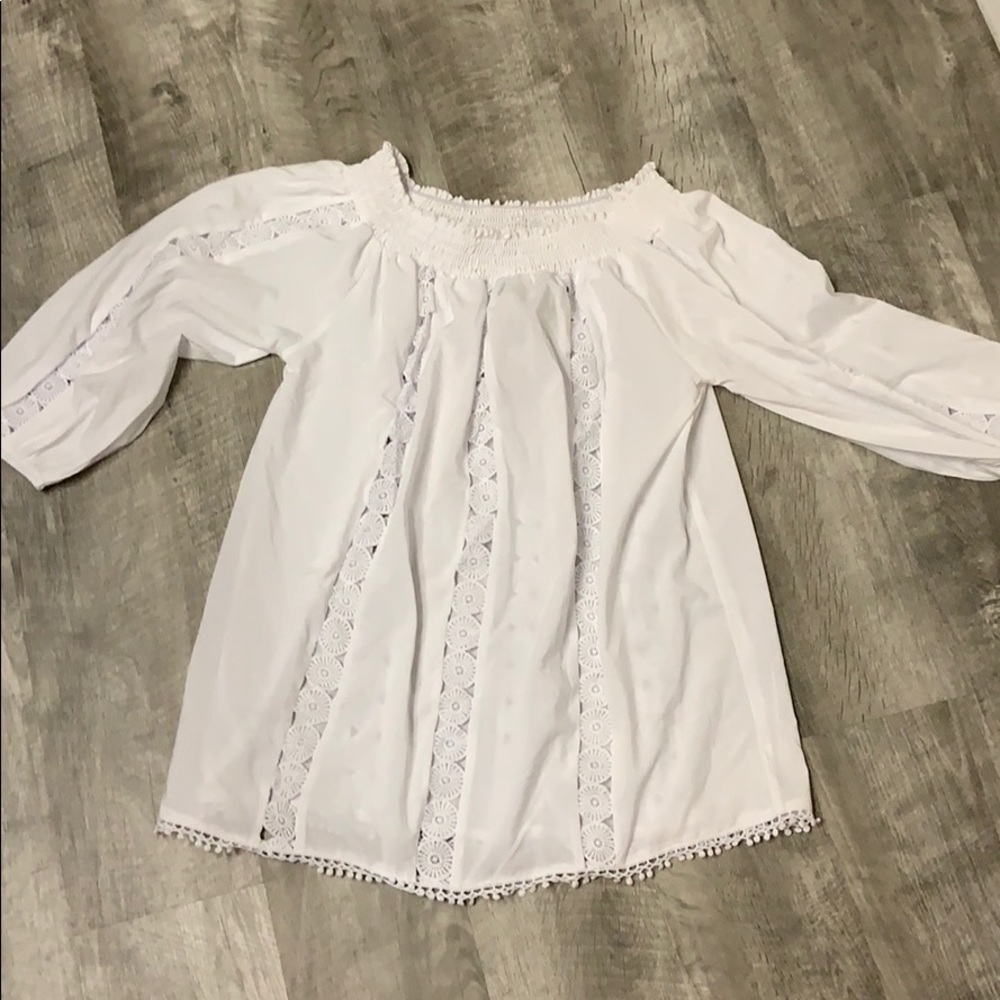White Off-the-Shoulder Top